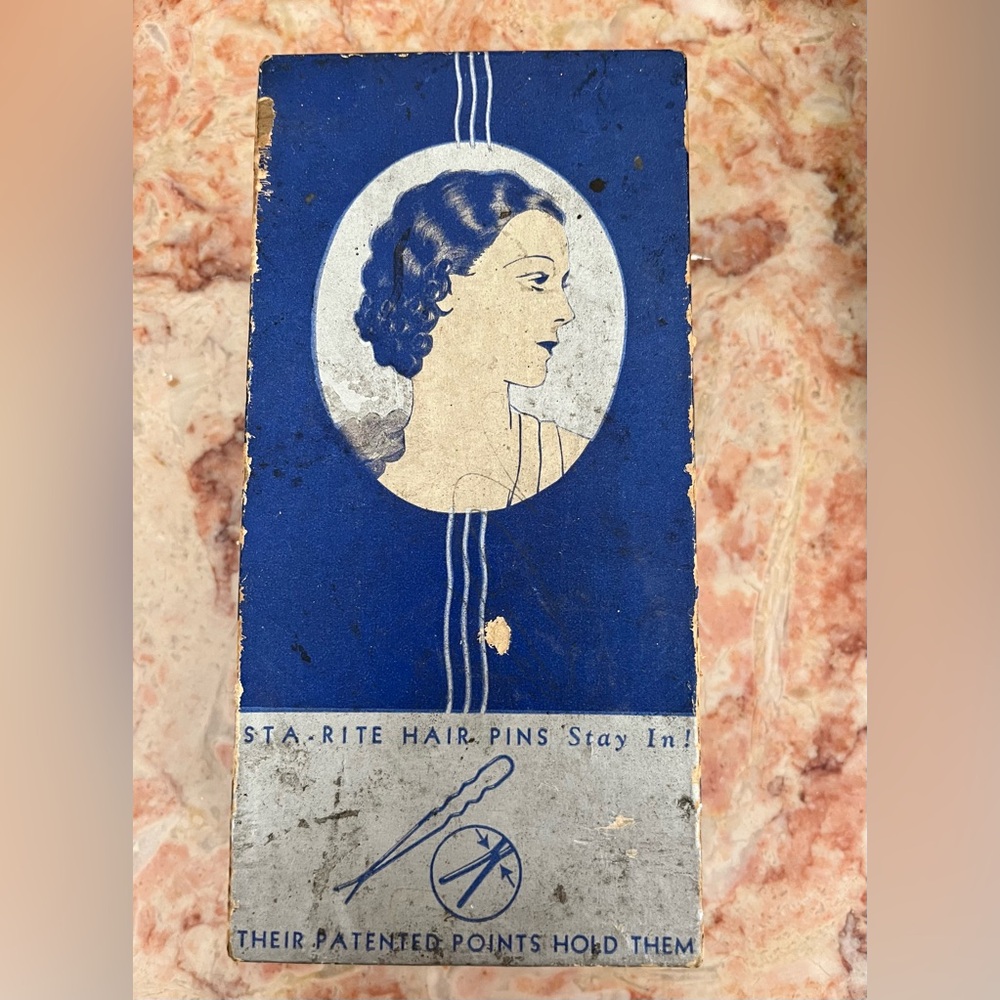 Vintage Sta-Rite Hair Pins Packaging